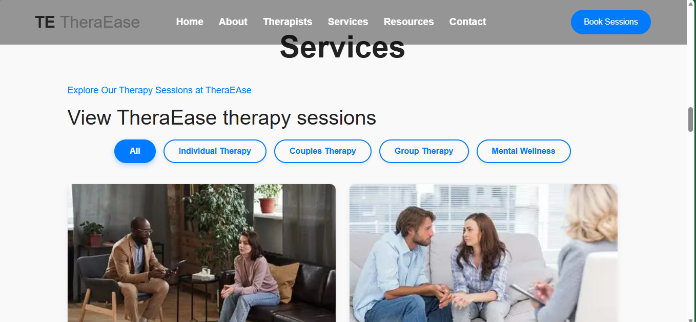 TheraEase Therapy Booking